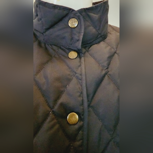 [XXL] Eddie Bauer Navy & Tan Quilted Jacket - Picture 6 of 13